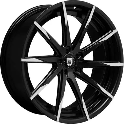Lexani CSS15 Black Machined 22x9 +30