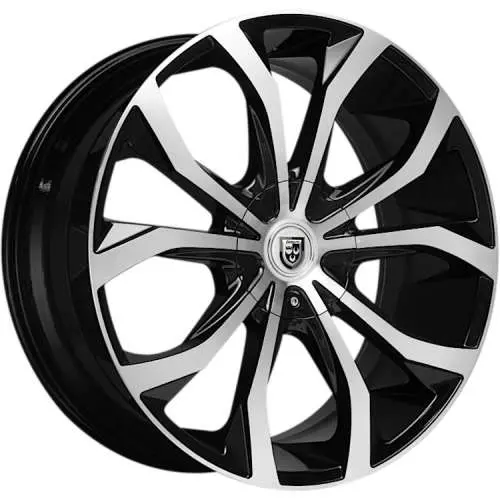 Lexani Lust Machined Black 24x10 +32