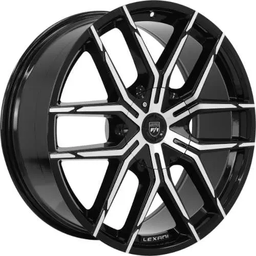 Lexani Vertigo Machined Black 22x9 +30