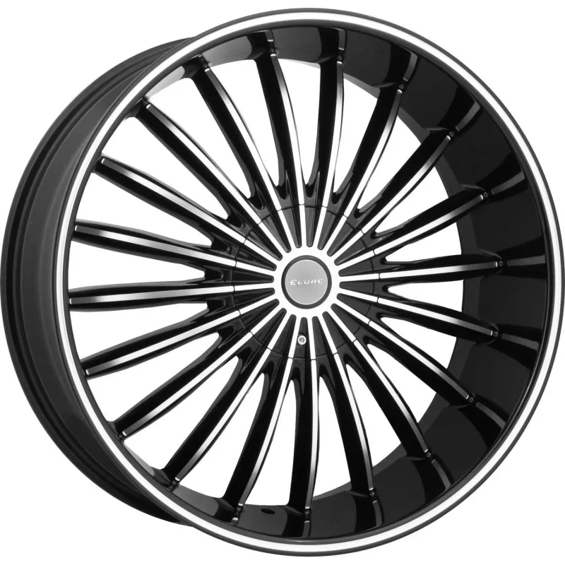 Elure 34 Machined Black 22x8 +38