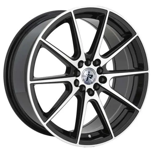 Impact Racing 503 Black Machined 18x8 +38