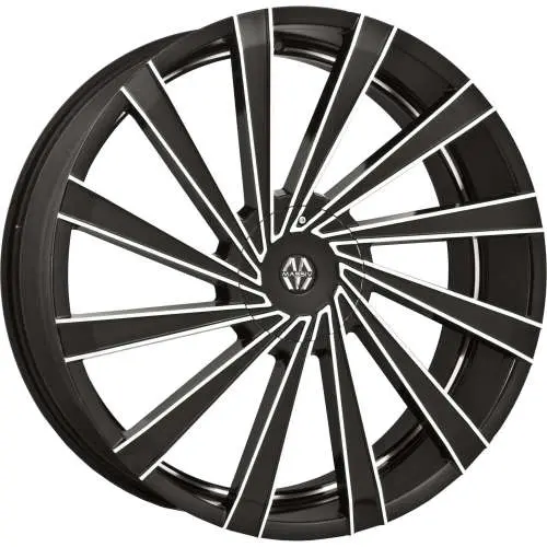 Massiv 921 Machined Black 22x8.5 +38