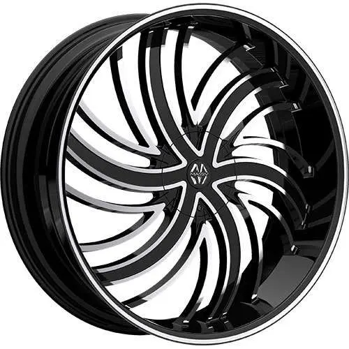 Massiv 924 Machined Black 24x9 +25