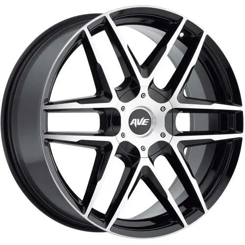 Avenue A613 Machined Black 20x8.5 +40
