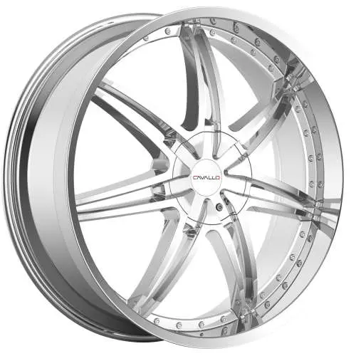 Cavallo CLV-11 Chrome 22x8.5 +38