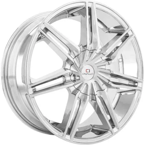 Cavallo CLV-19 Chrome 20x8.5 +35
