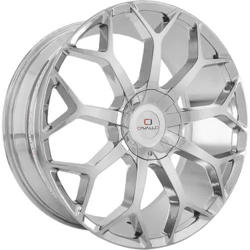 Cavallo CLV-22 Chrome 22x8.5 +38