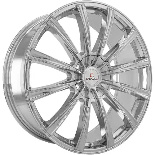 Cavallo CLV-23 Chrome 20x8.5 +35