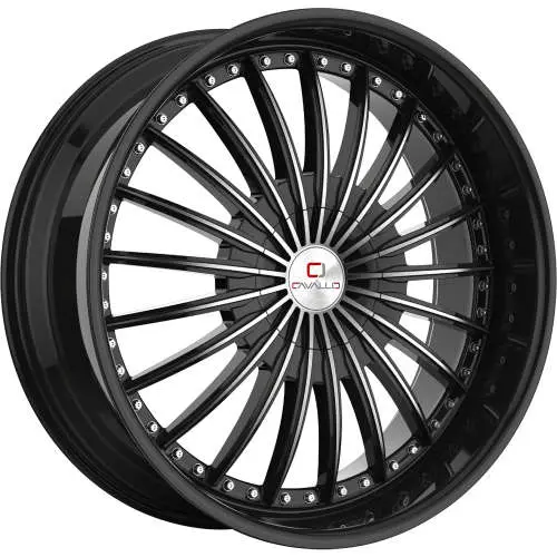 Cavallo CLV-32 Machined Black 22x8.5 +38