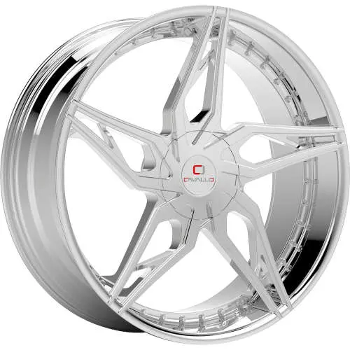 Cavallo CLV-38 Chrome 22x8.5 +38