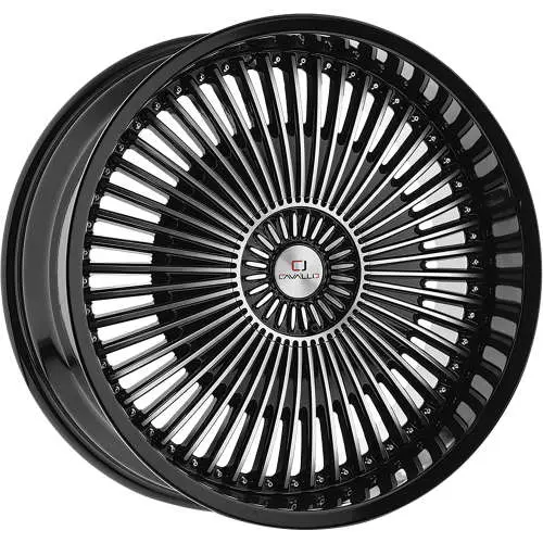 Cavallo CLV-41 Machined Black 22x9.5 +25