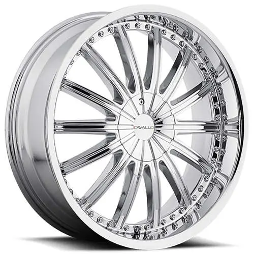 Cavallo CLV-6 Chrome 22x8.5 +34
