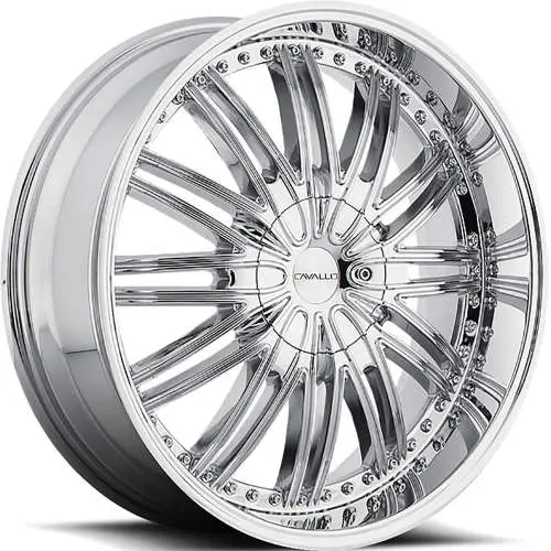 Cavallo CLV-7 Chrome 22x8.5 +34