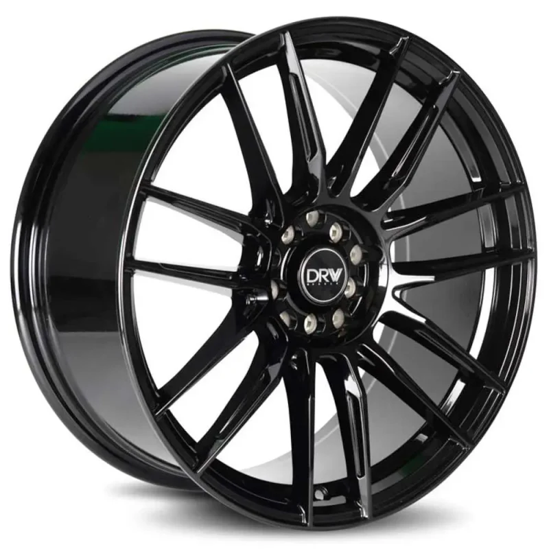 DRW D22 Gloss Black 18x8 +38