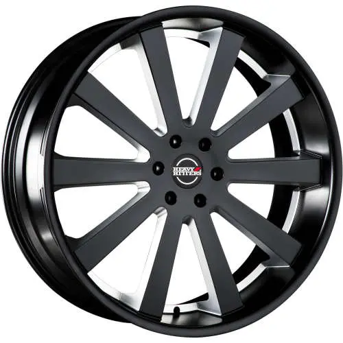 Heavy Hitters HH10 Black Milled 24x10 +30