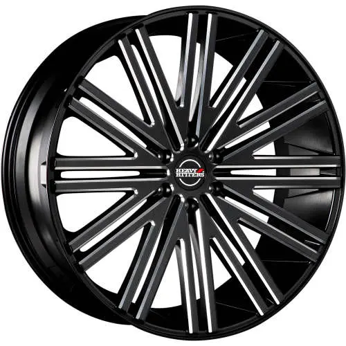 Heavy Hitters HH12 Black Milled 24x10 +30