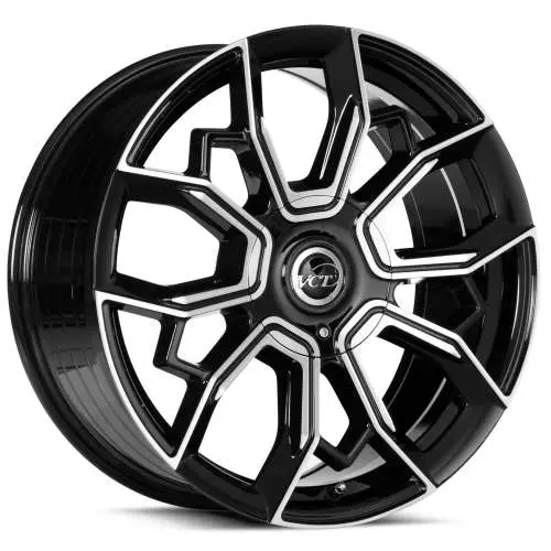 VCT Hurricane Black Machined 22x9 +25
