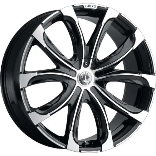 Luxxx Alloys LUX24 Machined Black 22x9.5 +30