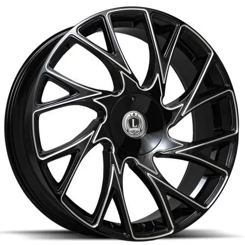 Luxxx Alloys LUX32 Black Milled 22x9 +33
