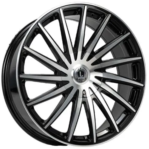 Luxxx Alloys LUX40V Machined Black 22x9 +33