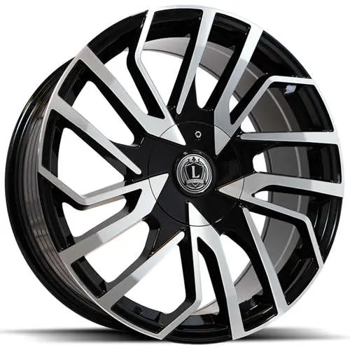 Luxxx Alloys LUX47 Black Machined 20x8.5 +35