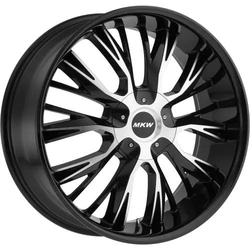 MKW M122 Black Machined 20x8.5 +40