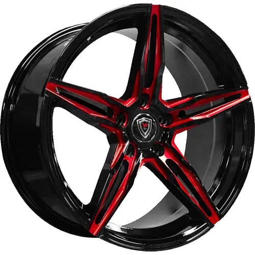 Marquee Luxury M8888 Black Red 18x8.5 +35