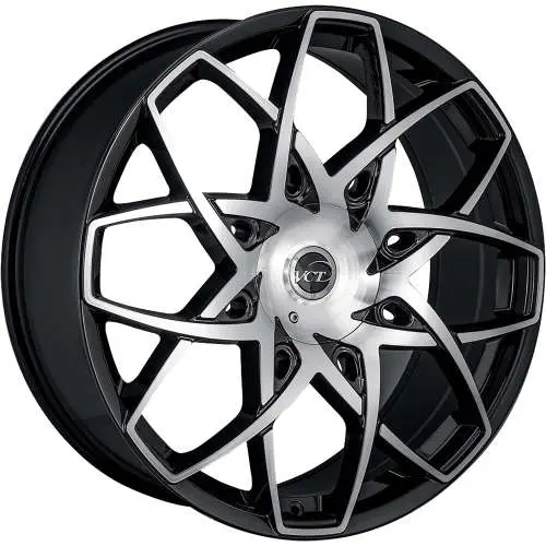 VCT Merlin Machined Black 20x8.5 +40