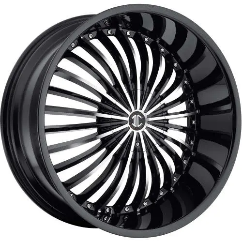 2Crave N19 Black Machined 24x10 +30