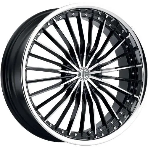 2Crave N26 Machined Black Chrome 22x8.5 +38