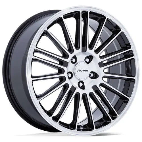 Petrol P1D Black Machined 20x8.5 +40