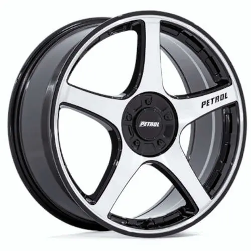 Petrol P2E Black Machined 20x8.5 +40