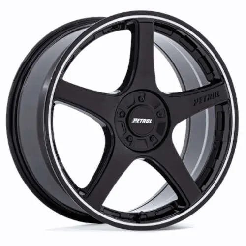 Petrol P2E Machined Black 20x8.5 +40