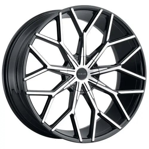 Privelux PL19 Black Machined 24x10 +30