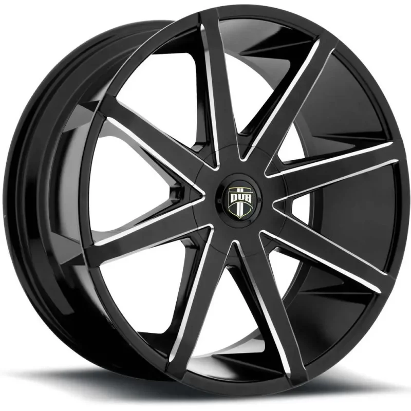 DUB Push Black Milled 22x9.5 +35