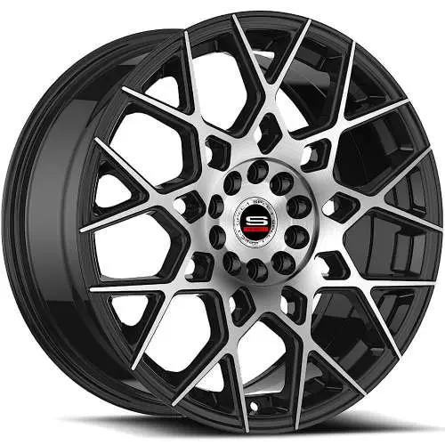 Spec-1 SP-52 Machined Black 18x8 +38