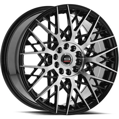 Spec-1 SP-53 Machined Black 18x8 +38