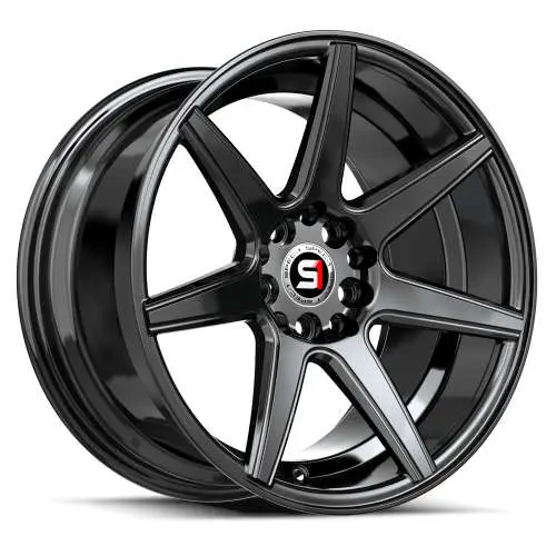 Spec-1 SP-73 Gloss Black 18x8 +38