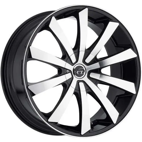 VCT V48 Machined Black 20x9 +30