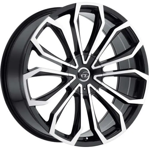 VCT V78 Black Machined 22x9 +30