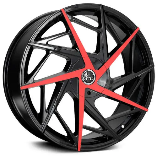 VCT Warlock Black Red 22x8.5 +38