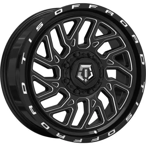 TIS 544BM Black Milled 20x8 +35