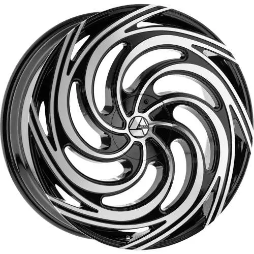 Azara AZA-519 Machined Black 22x8.5 +38