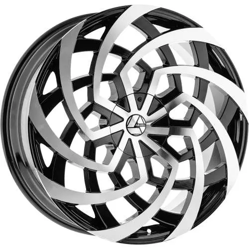 Azara AZA-521 Machined Black 22x8.5 +38