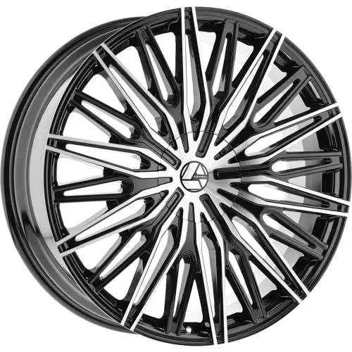 Azara AZA-522 Machined Black 22x8.5 +38