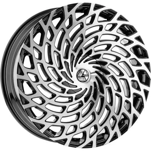 Azara AZA-523 Machined Black 22x8.5 +38
