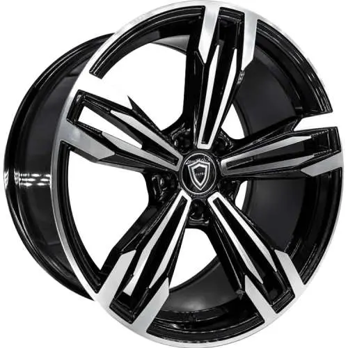 Capri Luxury C5111 Machined Black 20x8.5 +35