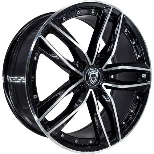 Capri Luxury C5228 Machined Black 20x8.5 +35