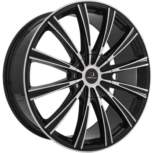 Cavallo CLV-23 Black Machined 22x8.5 +38