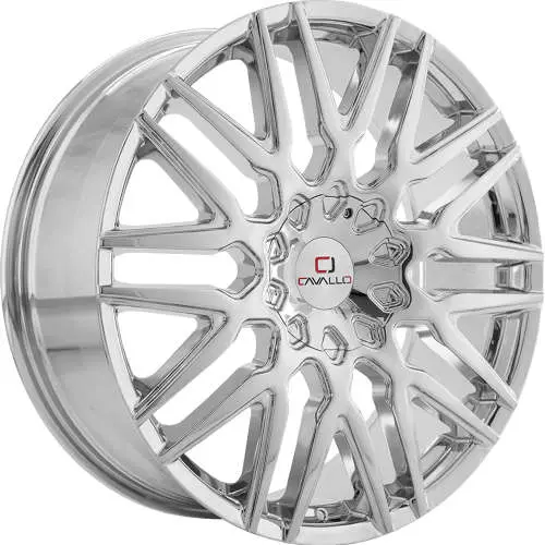 Cavallo CLV-24 Chrome 22x8.5 +38